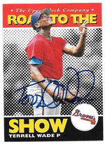 Terrell Wade Signed 1995 Upper Deck Minors Baseball Card - Atlanta Braves