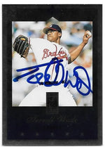 Terrell Wade Signed 1997 Donruss Elite Baseball Card - Atlanta Braves