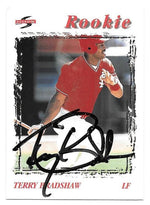 Terry Bradshaw Signed 1996 Score Baseball Card - Cincinnati Reds - PastPros