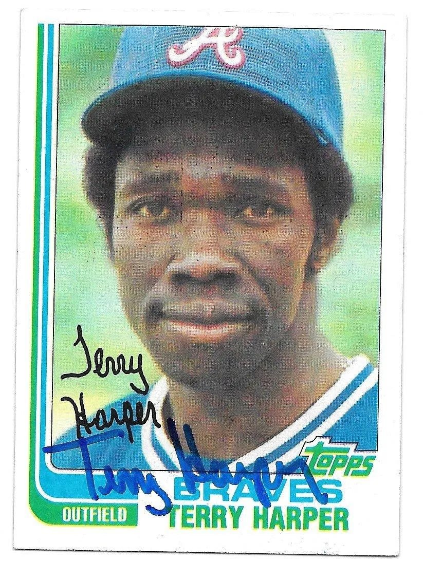 Terry Harper Signed 1982 Topps Baseball Card - Atlanta Braves