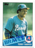 Terry Harper Signed 1985 Topps Baseball Card - Atlanta Braves - PastPros