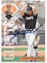 Terry Mulholland Signed 1995 Leaf Baseball Card - San Francisco Giants
