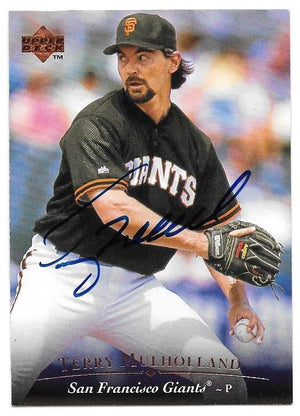 Terry Mulholland Signed 1995 Upper Deck Baseball Card - San Francisco Giants - PastPros