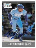 Terry Shumpert Signed 1991 Fleer Ultra Baseball Card - Kansas City Royals - PastPros