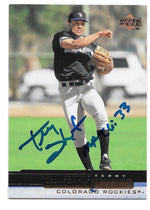Terry Shumpert Signed 2000 Upper Deck Baseball Card - Colorado Rockies - PastPros