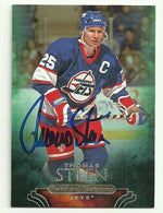 Thomas Steen Signed 2011-12 Upper Deck Parkhurst Champions Hockey Card - Winnipeg Jets