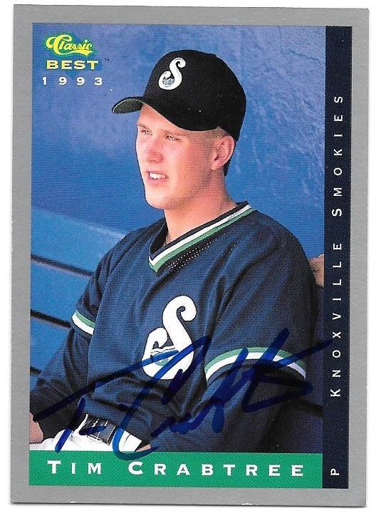 Tim Crabtree Signed 1993 Classic Best Baseball Card - PastPros