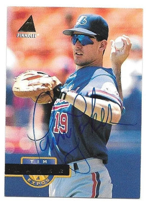 Tim Laker Signed 1994 Pinnacle Baseball Card - Montreal Expos