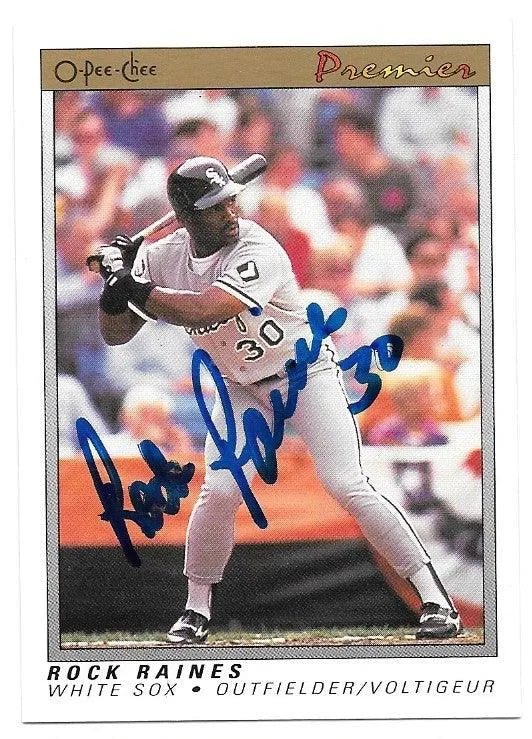 Tim Raines Signed 1991 Upper Deck Baseball Card - Chicago White Sox