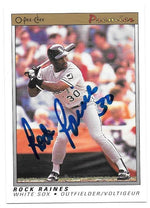 Tim Raines Signed 1991 Upper Deck Baseball Card - Chicago White Sox - PastPros