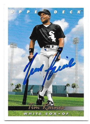 Tim Raines Signed 1993 Upper Deck Baseball Card - Chicago White Sox