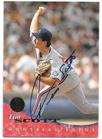 Tim Scott Signed 1994 Leaf Baseball Card - Montreal Expos