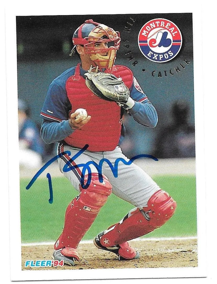 Tim Spehr Signed 1994 Fleer Baseball Card - Montreal Expos