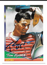 Tim Spehr Signed 1994 Topps Baseball Card - Montreal Expos
