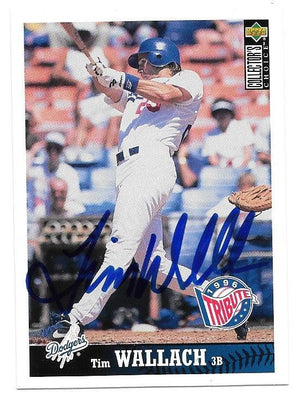 Tim Wallach Signed 1997 Collector's Choice Baseball Card - Los Angeles Dodgers - PastPros