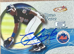 Timo Perez Signed 2001 Fleer Futures Baseball Card - New York Mets