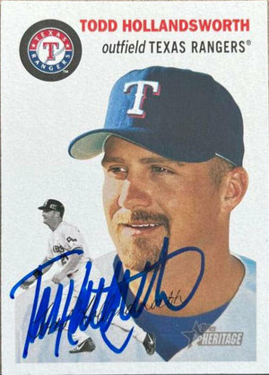 Todd Hollandsworth Signed 2003 Topps Heritage Baseball Card - Los Angeles Dodgers - PastPros