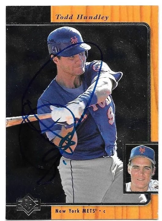 Todd Hundley Signed 1996 SP Baseball Card - New York Mets