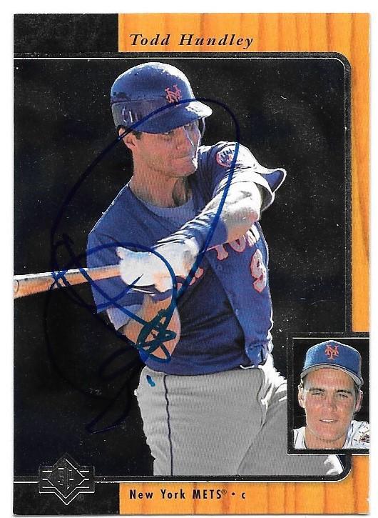 Todd Hundley Signed 1996 SP Baseball Card - New York Mets - PastPros