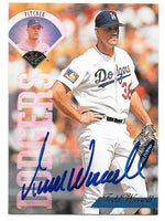 Todd Worrell Signed 1995 Leaf Baseball Card - Los Angeles Dodgers