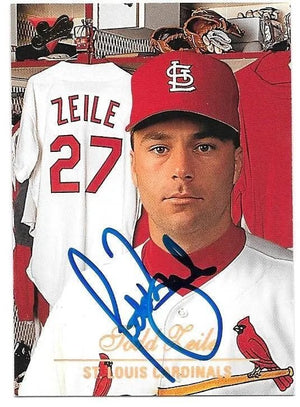 Todd Zeile Signed 1994 Studio Baseball Card - St Louis Cardinals
