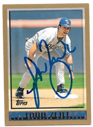 Todd Zeile Signed 1998 Topps Baseball Card - Los Angeles Dodgers