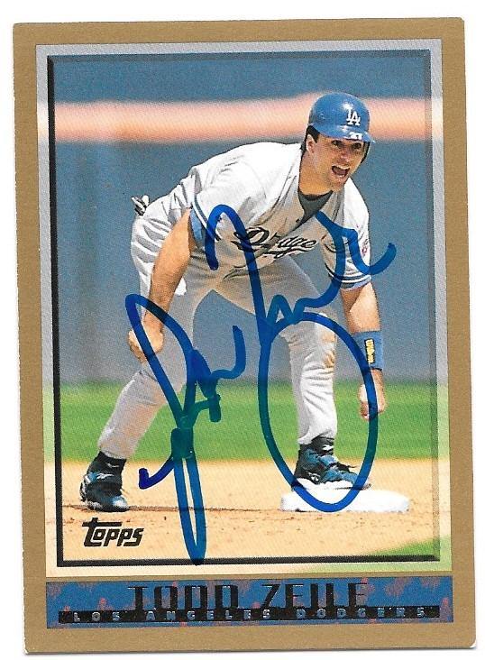 Todd Zeile Signed 1998 Topps Baseball Card - Los Angeles Dodgers - PastPros