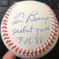 Tom Browning Perfect Game Box Score Inscribed ROMLB Baseball - PastPros