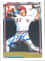 Tom Browning Signed 1992 Topps Gold Baseball Card - Cincinnati Reds
