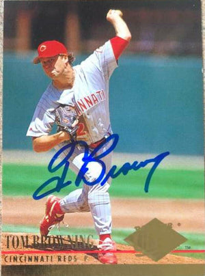 Tom Browning Signed 1994 Fleer Ultra Baseball Card - Cincinnati Reds - PastPros