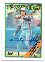 Tom Foley Signed 1988 Topps Baseball Card - Montreal Expos