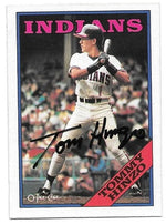 Tommy Hinzo Signed 1988 O-Pee-Chee Baseball Card - Cleveland Indians