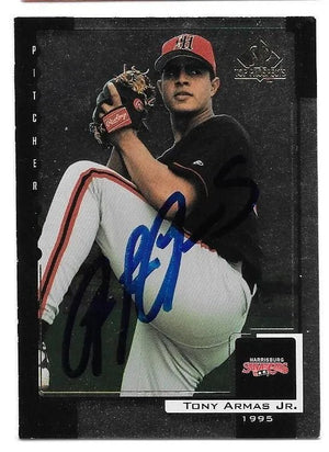 Tony Armas Jr Signed 2000 SP Top Prospects Baseball Card - Montreal Expos