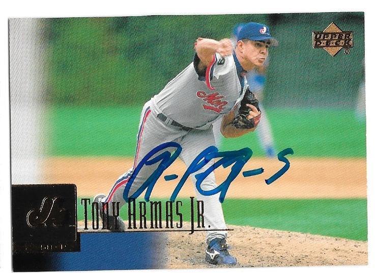 Tony Armas Jr Signed 2001 Upper Deck Baseball Card - Montreal Expos - PastPros