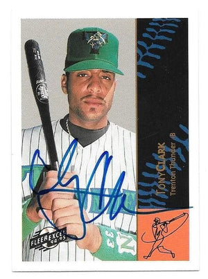 Tony Clark Signed 1994-95 Fleer Excel Baseball Card - Trenton Thunder