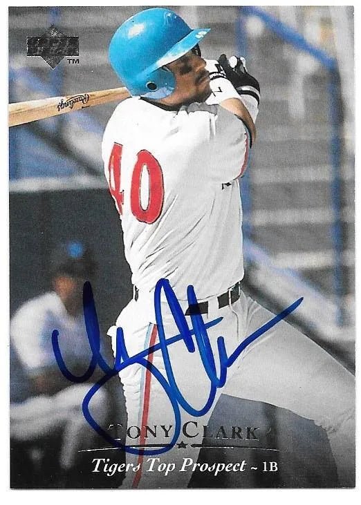Tony Clark Signed 1995 Upper Deck Minors Baseball Card - Detroit Tigers