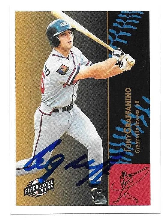 Tony Graffanino Signed 1994-95 Fleer Excel Baseball Card - Greenville Braves