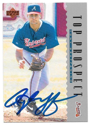 Tony Graffanino Signed 1995 Upper Deck Baseball Card - Atlanta Braves - PastPros