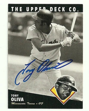 Tony Oliva Signed 1994 Upper Deck All-Time Heroes Baseball Card - Minnesota Twins