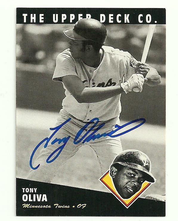 Tony Oliva Signed 1994 Upper Deck All-Time Heroes Baseball Card - Minnesota Twins - PastPros