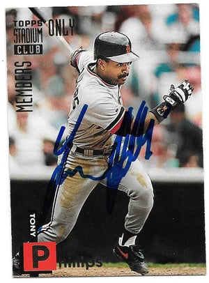 Tony Phillips Signed 1994 Topps Stadium Club Members Only Baseball Card - Detroit Tigers - PastPros