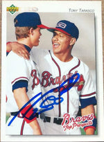 Tony Tarasco Signed 1992 Upper Deck Minors Baseball Card - Atlanta Braves
