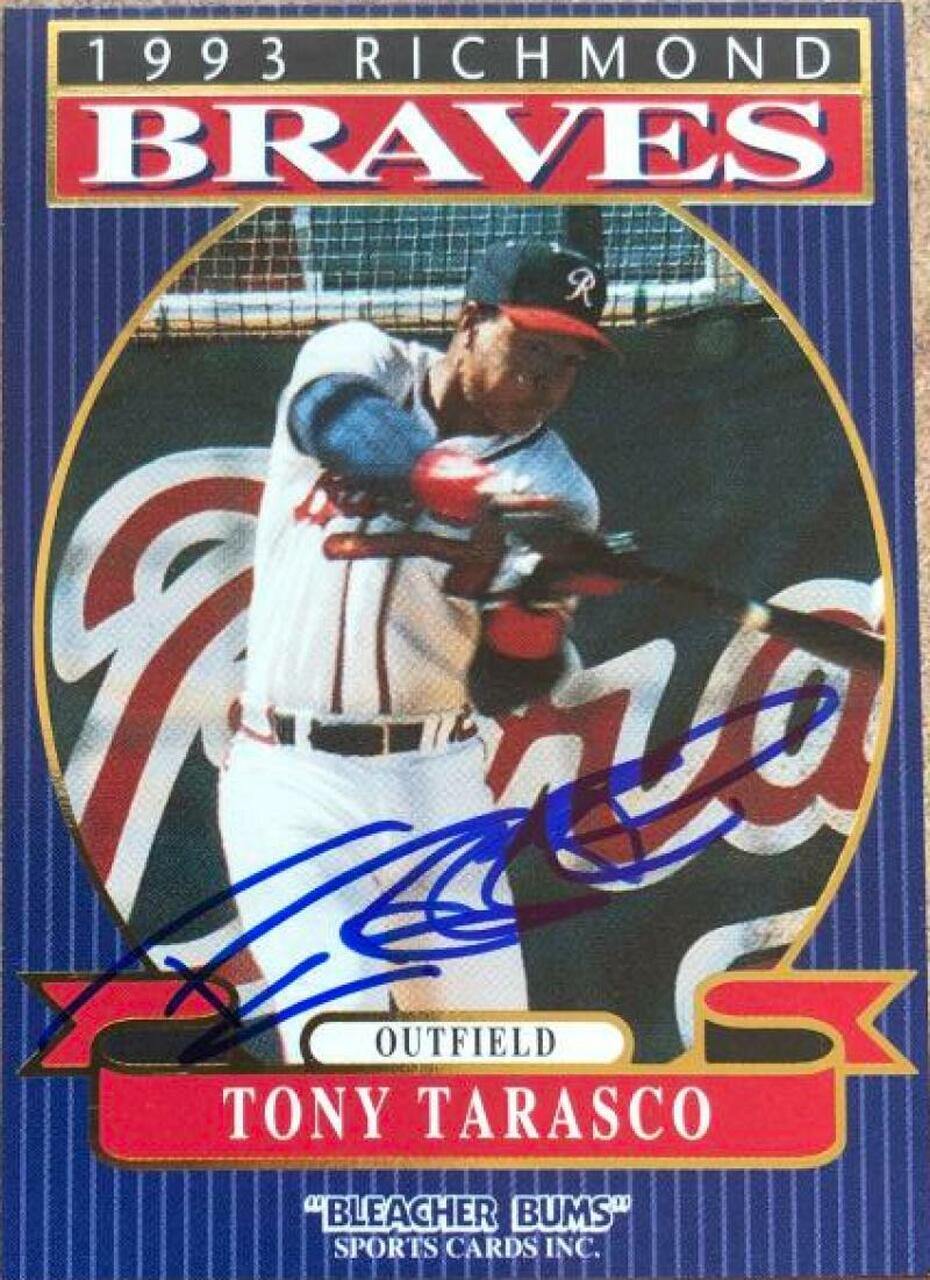 Tony Tarasco Signed 1993 Bleacher Bums Baseball Card - Atlanta Braves - PastPros