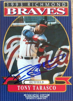 Tony Tarasco Signed 1993 Bleacher Bums Baseball Card - Atlanta Braves - PastPros