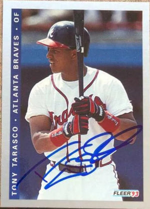 Tony Tarasco Signed 1993 Fleer Final Edition Baseball Card - Atlanta Braves