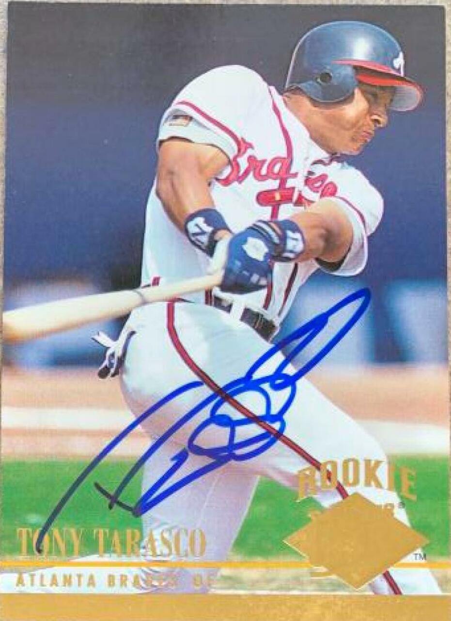 Tony Tarasco Signed 1994 Fleer Ultra Baseball Card - Atlanta Braves - PastPros