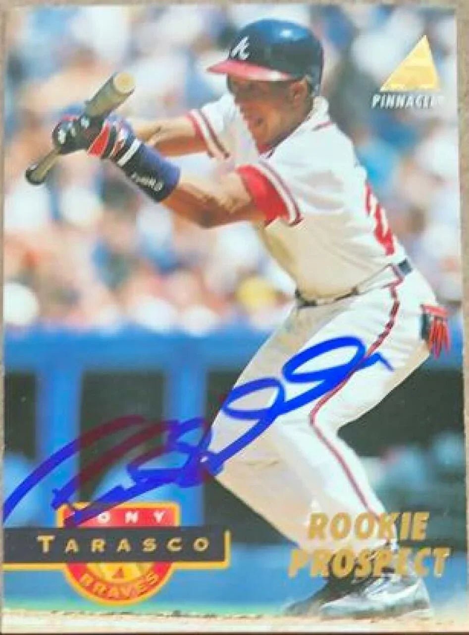 Tony Tarasco Signed 1994 Pinnacle Baseball Card - Atlanta Braves