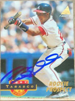 Tony Tarasco Signed 1994 Pinnacle Baseball Card - Atlanta Braves - PastPros