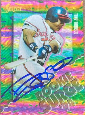 Tony Tarasco Signed 1994 Score Select Rookie Surge Baseball Card - Atlanta Braves