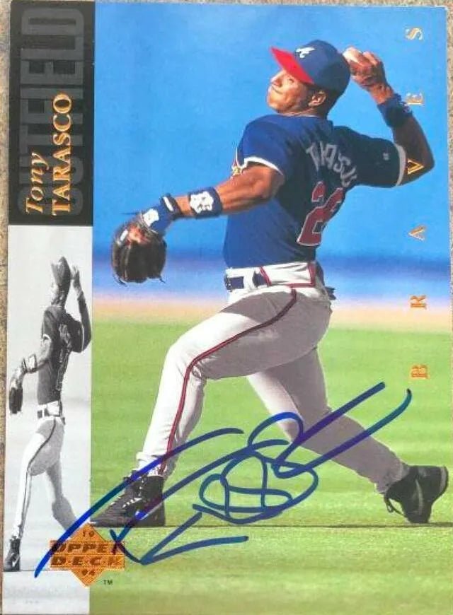 Tony Tarasco Signed 1994 Upper Deck Baseball Card - Atlanta Braves